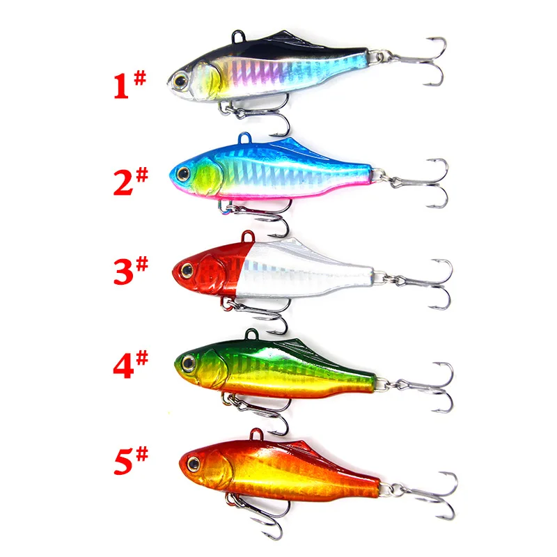 1 Pcs VIB Fishing Lure 7.3cm 22.5g 3D Eyes Wobbler Hard Bait Bass Trolling Iscas Artificiais Crankbait Pike Carp Fishing