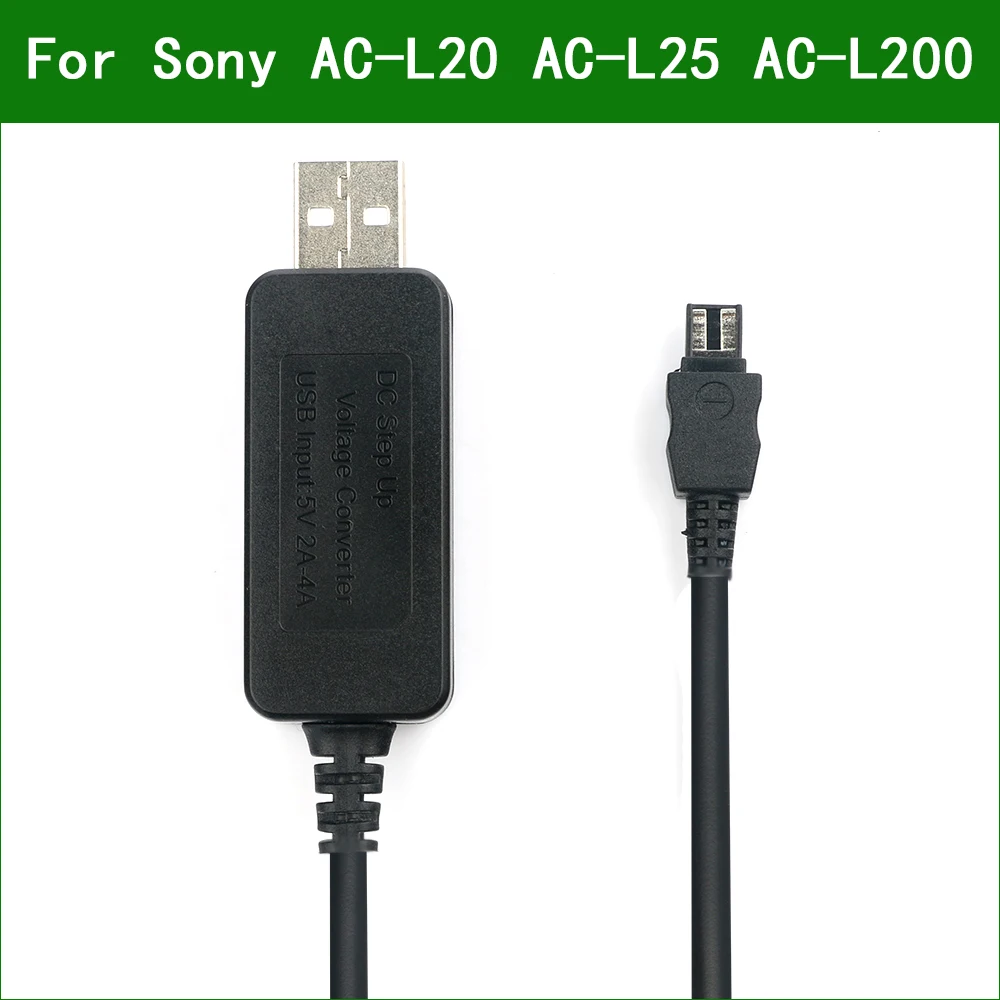 5V USB AC-L20 AC-L25 AC-L200 Power Adapter Charger Cabo de Alimentação Para Sony DCR SR42 SR68E SX43E SX40 SX41 SX83E SX85 NEX-VG900