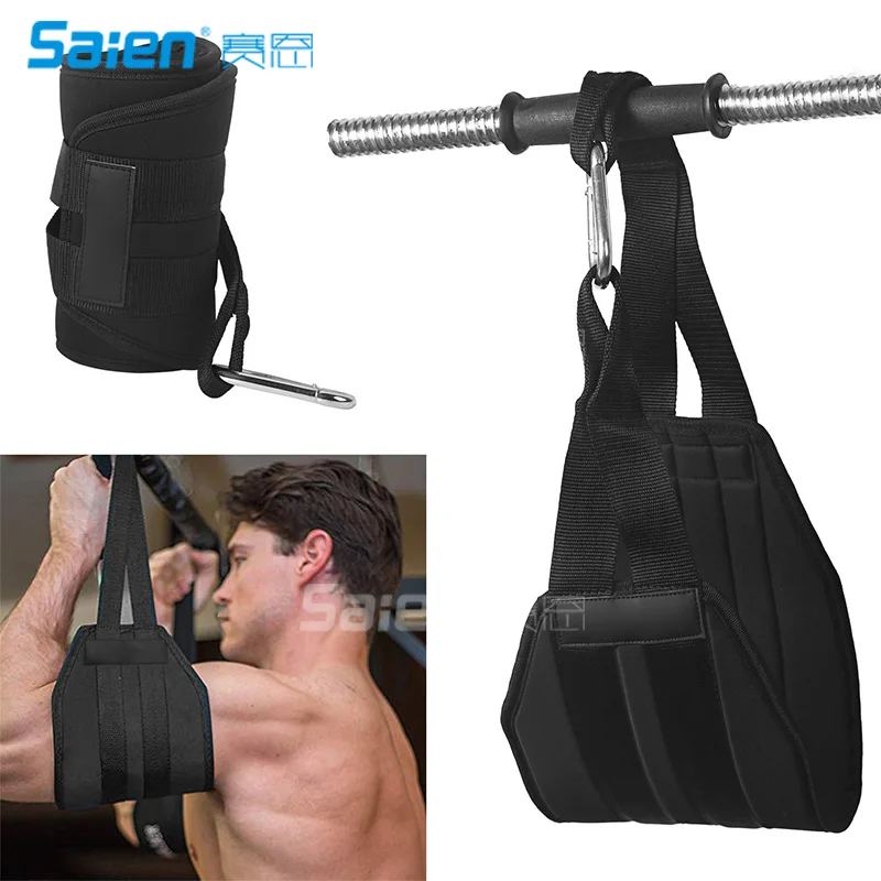 

Premium Ab Slings Straps - Rip-Resistant Heavy Duty Pair for Pull Up Bar Hanging Leg Raiser Fitness with Big D-Ring Steel Quick