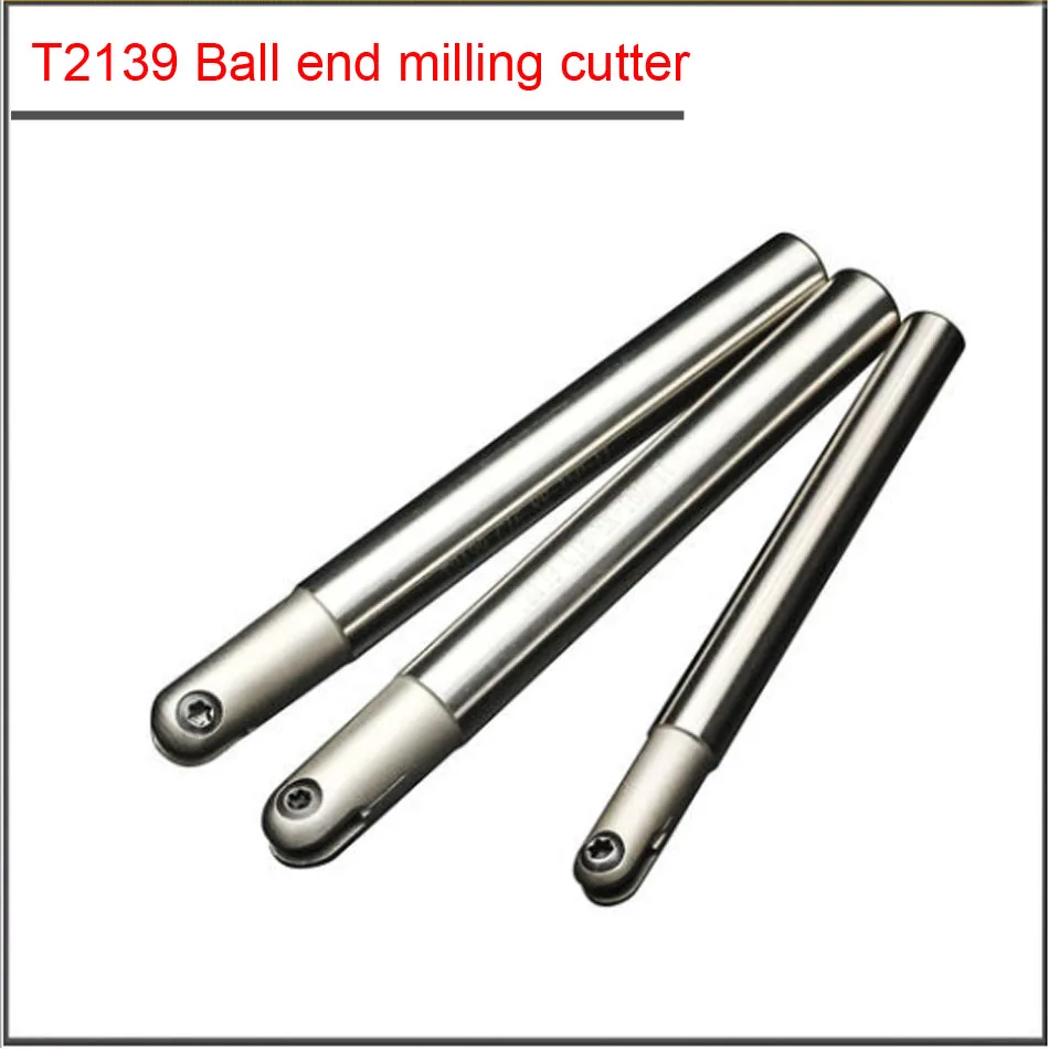 T2139 R5 R6 R8 R10 R12.5 Ball end imitating Spherical profiling end milling cutter with hemispherical insert