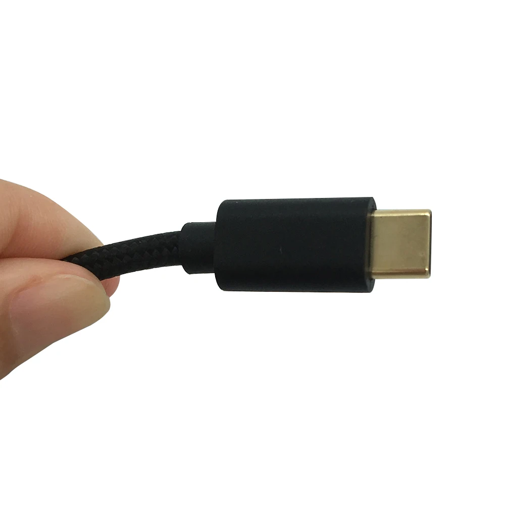 Cabo TempoTec OTG, Tipo C para USB B, Jack de entrada e saída de sinal, Preto Comprimento 60cm