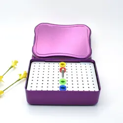 Dental 120 Holes endo box Disinfection Endo Files Holder Box Autoclave Sterilizer Case Burs For Oral Care Tools