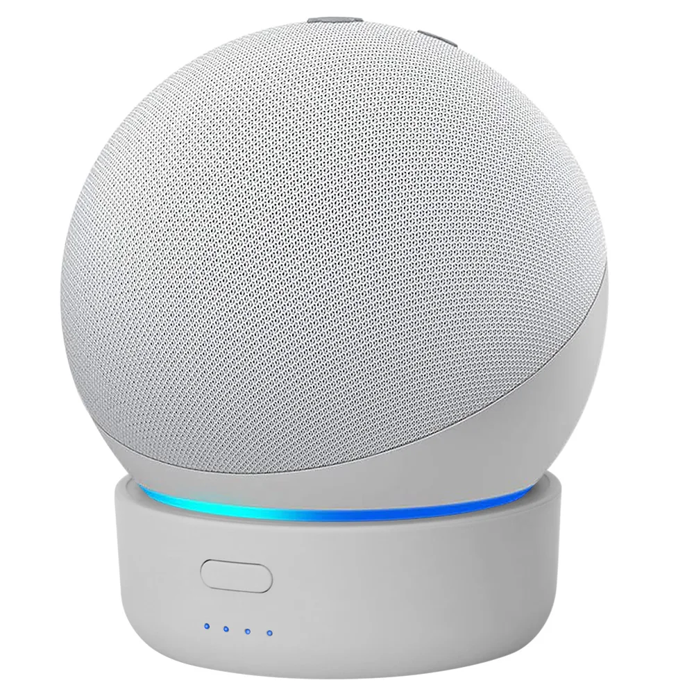 Ggmmバッテリーベース5200用amazonエコードット4th世代ポータブルドッキングステーションalexaスマートスピーカーと6時間再生