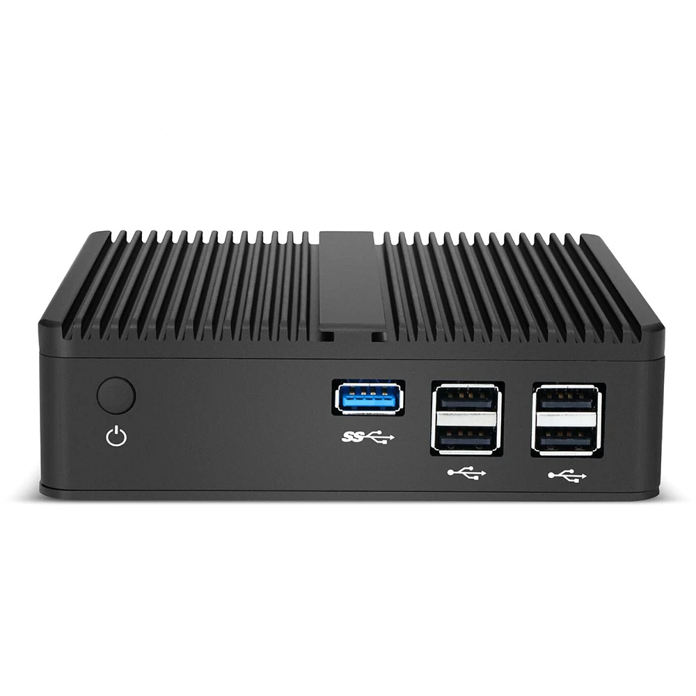 Fanless Mini PC Intel Celeron N2830 HDMI VGA Display 5x USB Ports Gigabit Ethernet Support Windows Linux Rugged Computer