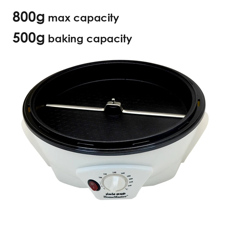 Elektrischer Kaffeeröster 800g Erdnuss röst maschine Kaffee Back maschine Kit Chen Geräte 220V 110V
