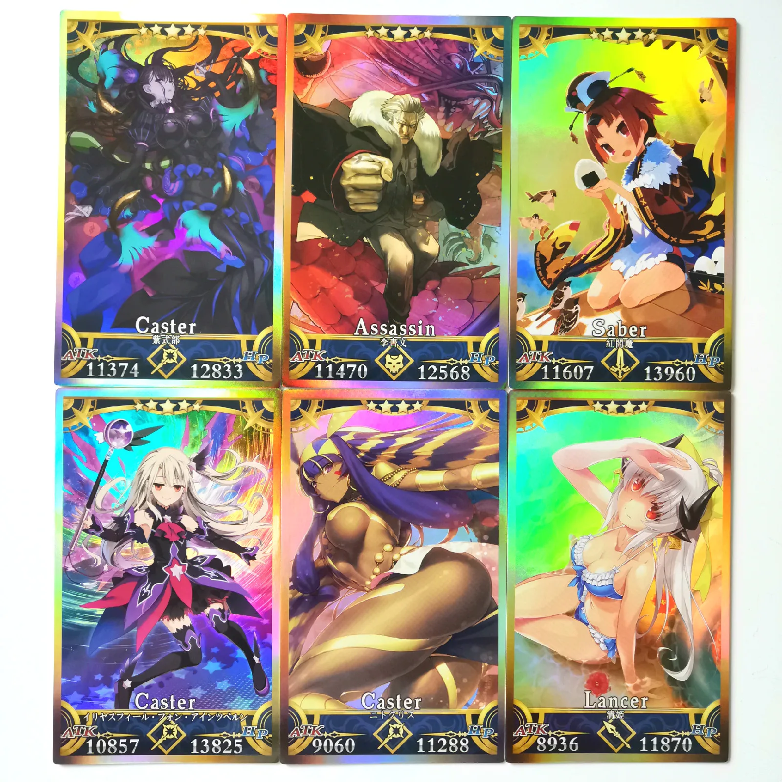 36pcs/set Fate/FGO The Holy Grail War Alter Toys Hobbies Hobby Collectibles Game Collection Anime Cards