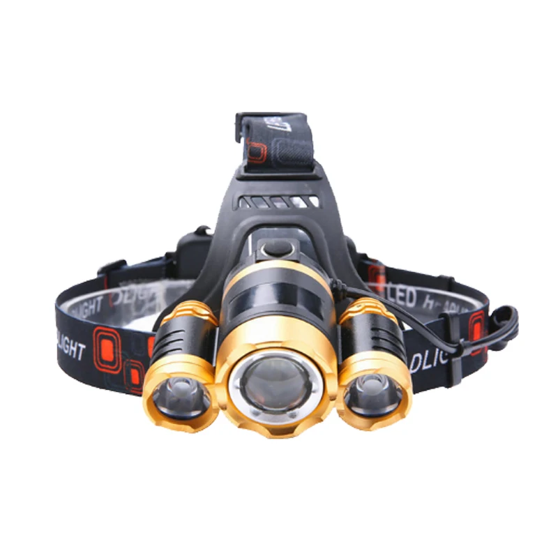 Professional Powerful Headllight 4-Mode White & UV Head Torch LED Rechargeable 18650 Zoom Headlamp For Running