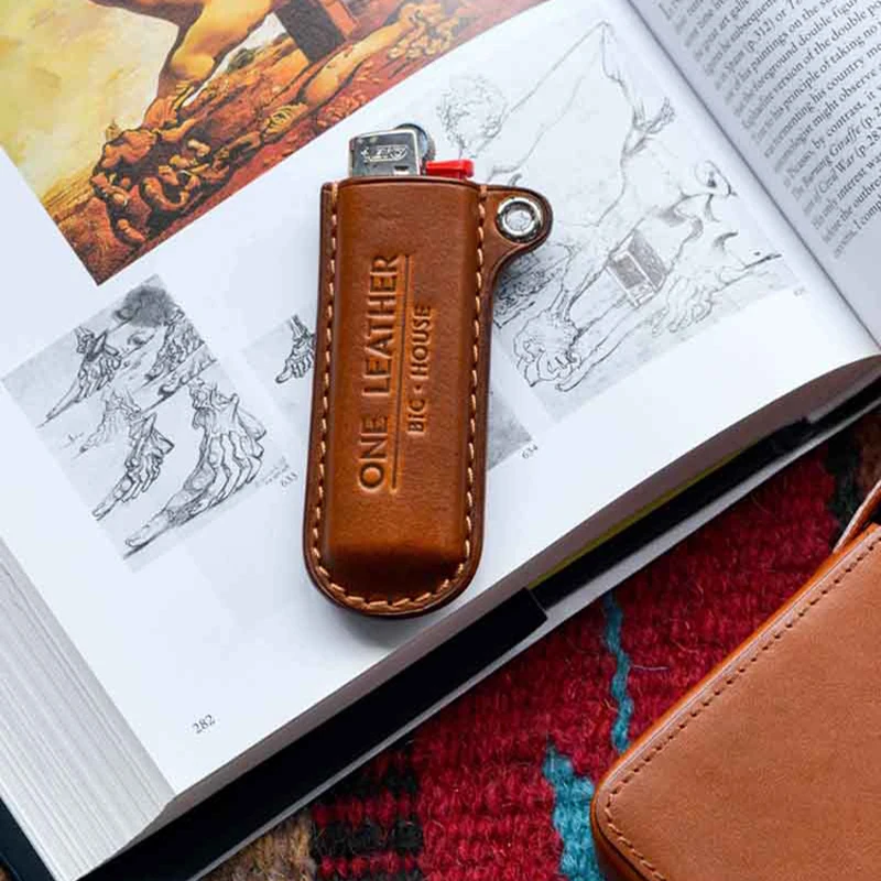 one leather Lighter Shell for BIC J3 Lighter Leather Case W2088-1A