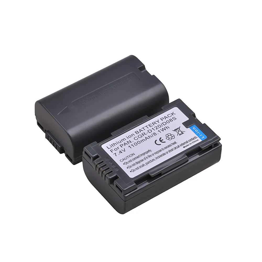 

1100mAh CGR-D120 CGR-D08S CGR D120 CGRD120 Battery For Panasonic CGA-D54 AG-DVC15 NVDA1B PV-DV402 PV-DV52 Battery