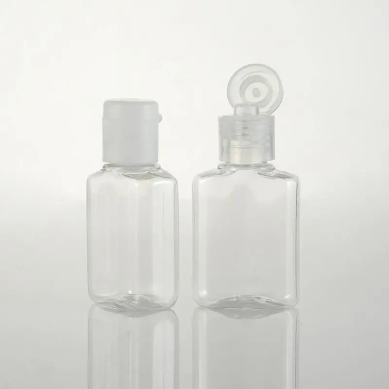 20ml plastic flip butterfly lid liquid bottle,20 cc cosmetic lotion PET bottles hand sanitizer container LX2444