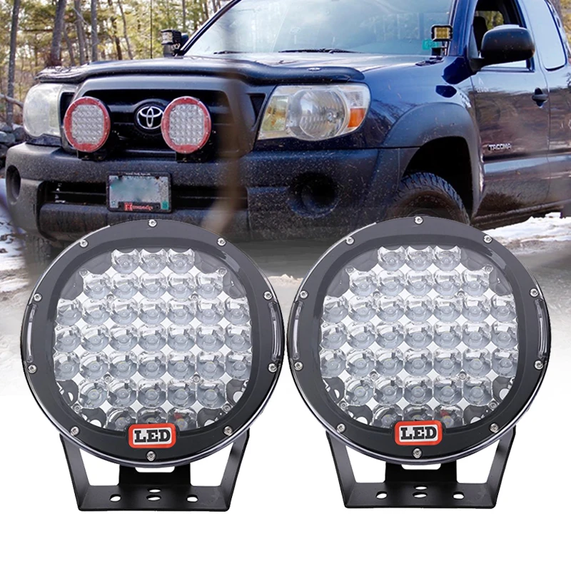 

9 inch 185W led work light IP67 CE RoHS high power Spot Flood Beam light 12V 24V for 4x4 Offroad Car Auto Black / Red