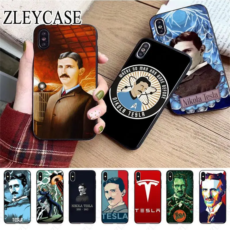 nikola tesla Printing Drawing Phone Case Shell For iphone 13pro 14pro 15pro 12pro 11pro xsmax 7 XR 12mini 15plus 13mini SE Cover