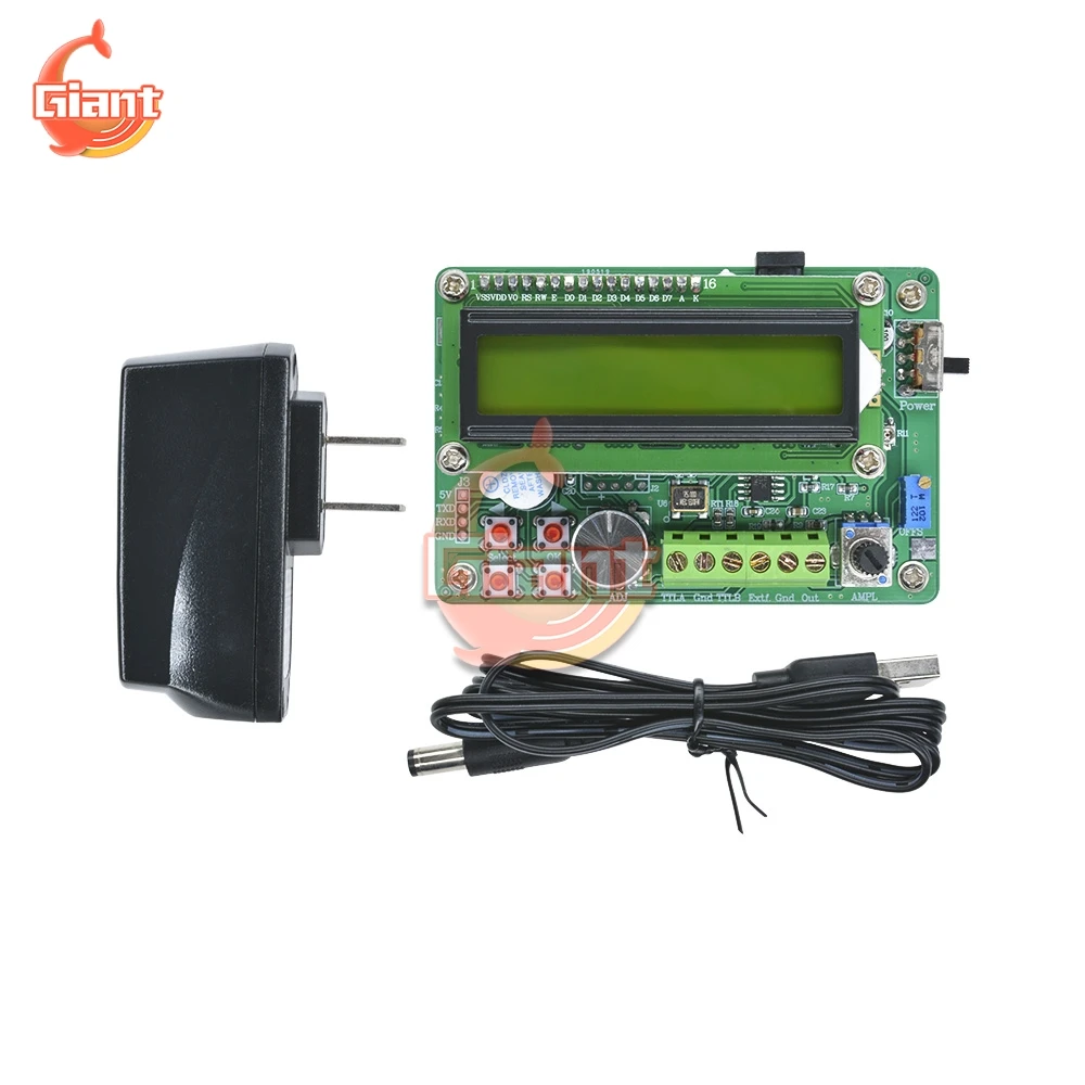 FY1005S Signal Source Variable Frequency DDS Function Signal Generator 0.01Hz-5MHz Digital LED Display DIY Modules TTL Output