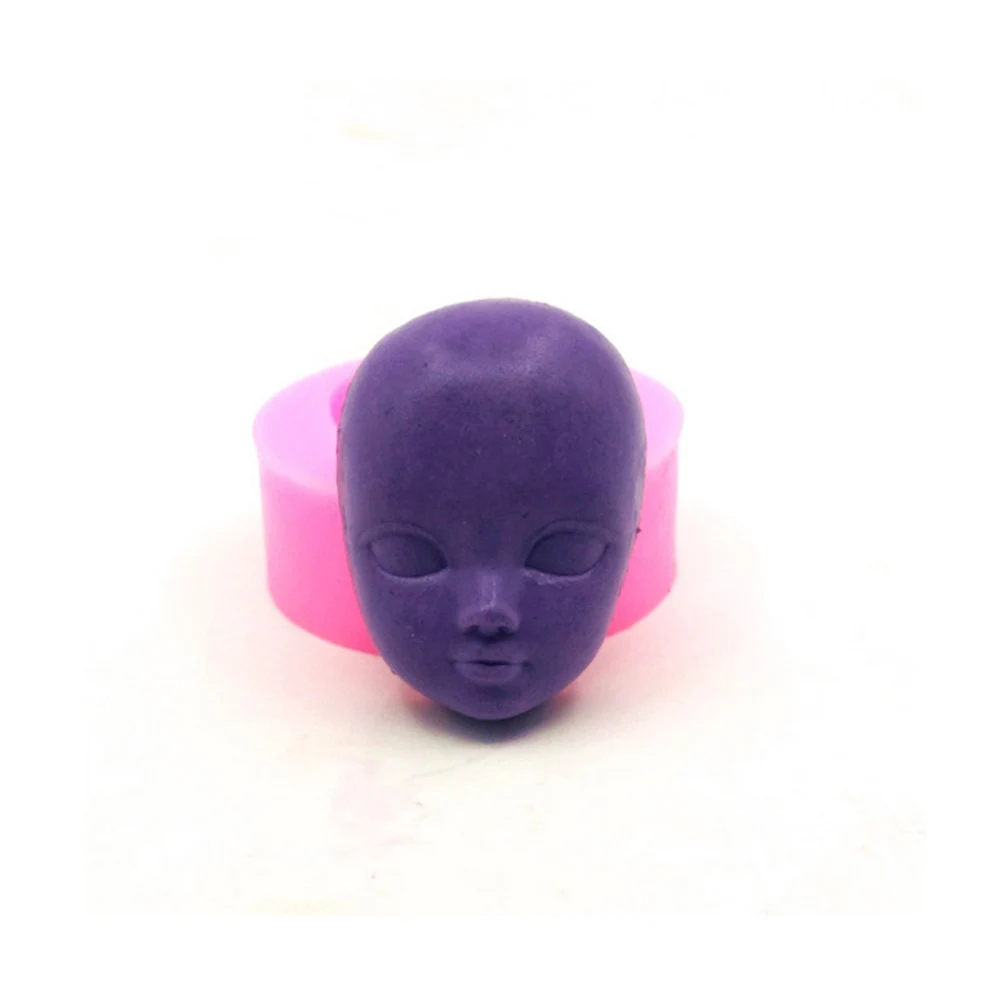 3D Baby Face Silicone Cake Mould Fondant Sugarpaste Diy Doll Head Mold 1Pc Baby Face Mold Baking Kitchen Accessories