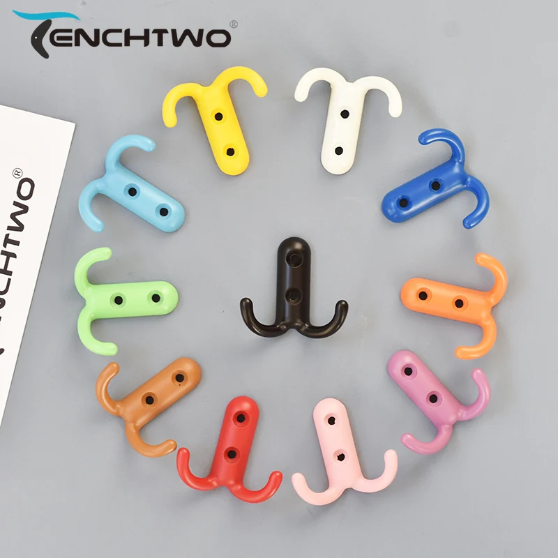 TENCHTWO Multicolor Metal Wall Key Holder Towel Clothes  Hooks Decorative Kindergarten Children Satchel Door Wall Hanger