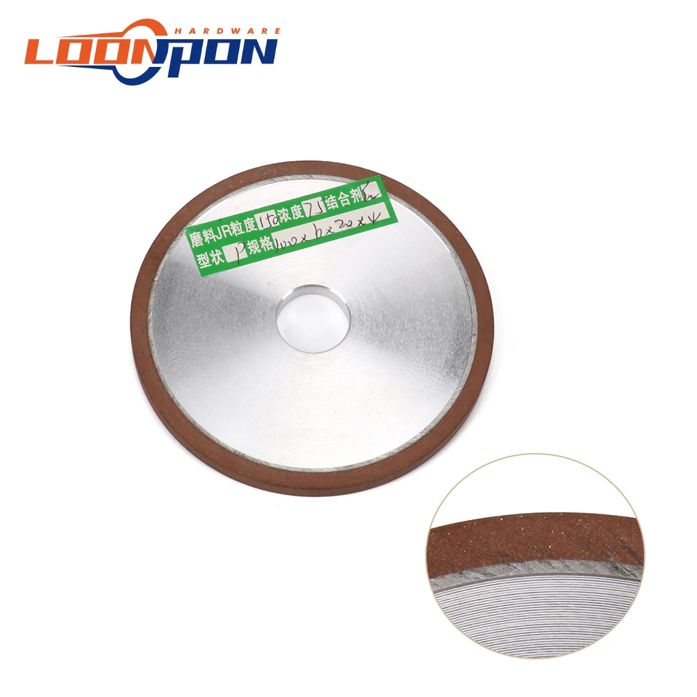 150mm parallel Diamond Grinding Wheel Grinding Circle for Tungsten Steel Milling Cutter Tool Grit 80-400 thickness 6-25mm