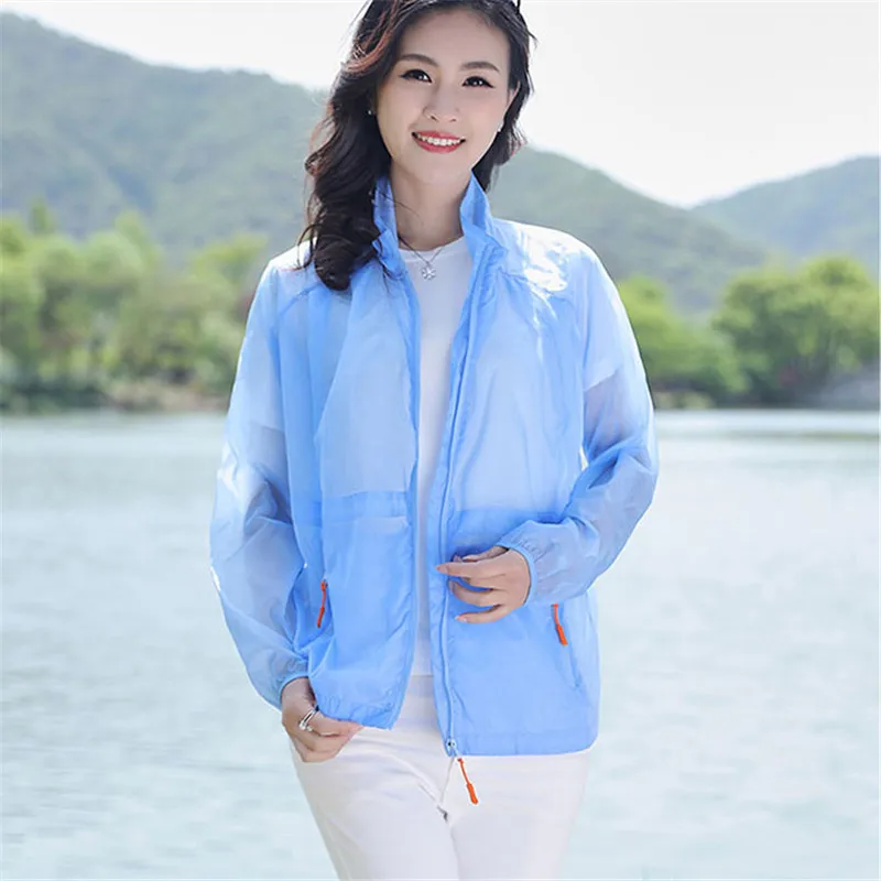 

2022 New Women's Summer Sun Protection Clothing Wild Jacket Fashion Loose 4XL Windbreaker Collar Thin Section Female A136