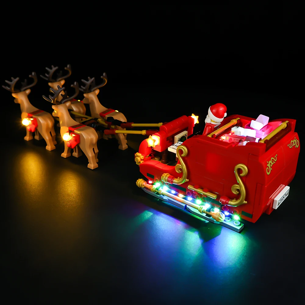 LED Light Kit For 40499 Santa’s Sleigh Christmas Series Children\'s Gifts DIY Toy Set (Not Including Building Blocks)