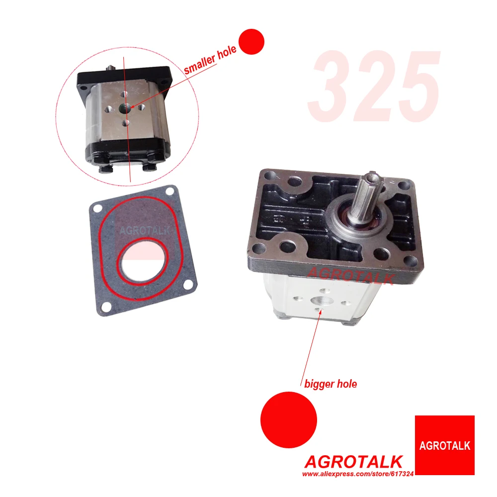 

Gear pump CBN-E325 (the long shaft), the left rotation for tractor like YTO X904, the long shaft, part number: CBN-G325