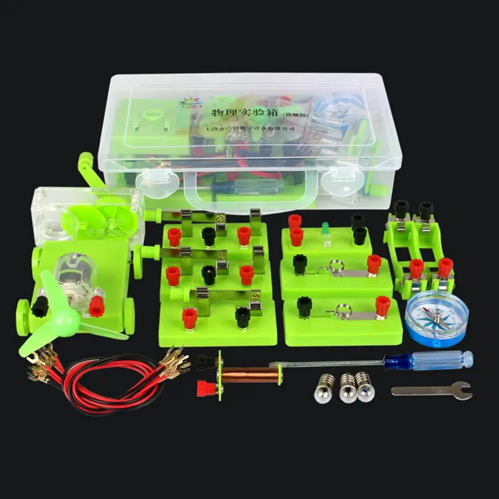 Basic Circuit Electricity Magnetism Learning Kit Kids Education Toy Physics Development Toy DIY Assembly Experiment Teaching Aid