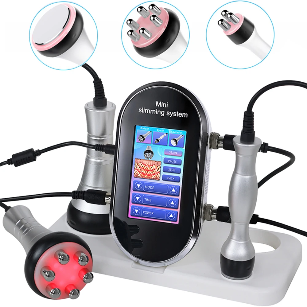 40K Cavitation RF Slimming Machine Ultrasound Fat Loss Weight Reduce Radio Frequency Skin Tightening Face Lifting Body Sculpting