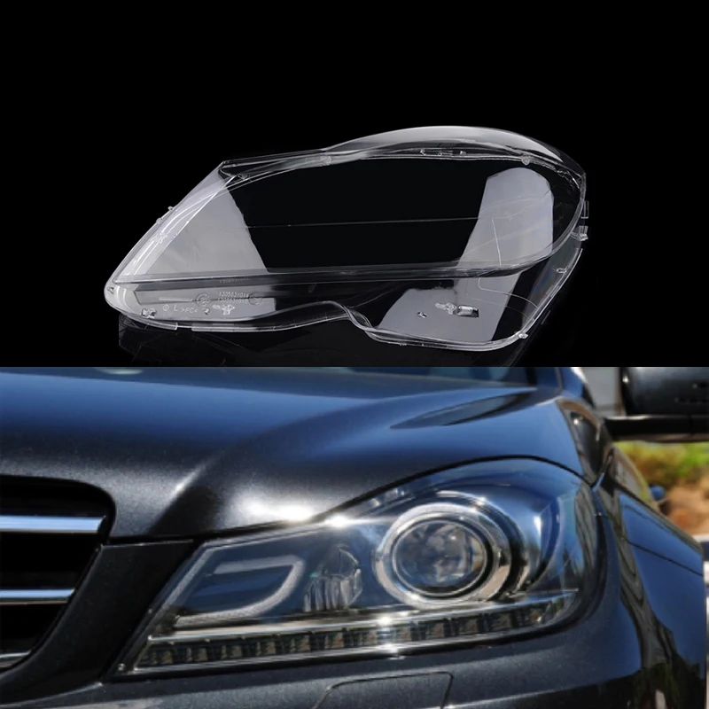 Rhyming Headlight Cover Lampshade Headlamp Shell Clear Lens Fit For Mercedes-Benz C-class W204 2011 2012 2013 Car Accessories