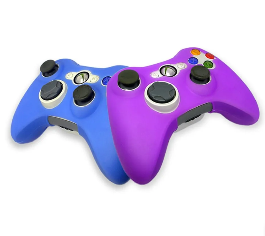 Soft Comfort Protector Cover Case, Pele de silicone, Compatível com o Controlador Xbox 360