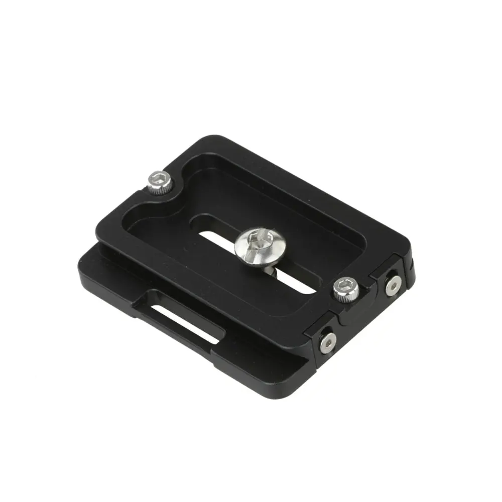 Haoge 60mm câmera universal placa de liberação rápida com flange bordo retrátil para arca padrão tripé bola cabeça braçadeira