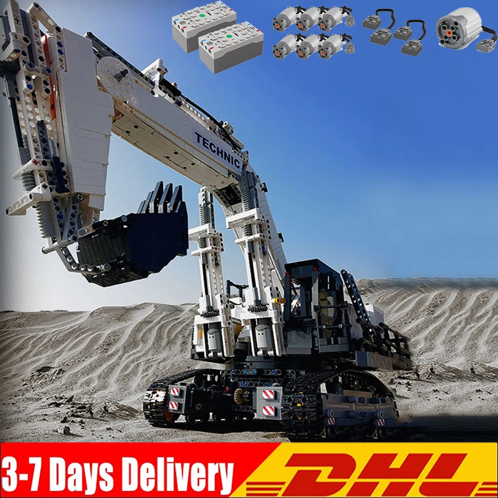 

MOC Technical Car Model The R-9800 KY Excavator Truck 4416PCS Building Blocks Bricks Boys Educational Learning Toys Gifts 42100