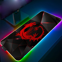 Gaming Mouse Pad Rgb Msi LOGO Gamer PC Laptop Mouse Keyboards Carpet USB Gaming Accessories Luminous Led Mouse Pad CSGO Desk Mat