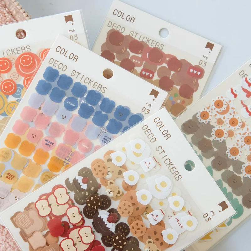

Keep Cute Salt Dot Stickers Basic Stickers Simple Ins Wind Net Red Hand Account Decoration Stickers Stationery Sticker Pack