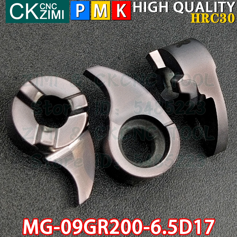 MG-09GR200-6.5D17 MB 09GR 200 6.5D17 Comma Blade Comma Grooving Inserts Deep groove Turning Tools CNC Metal Lathe cutting Tools