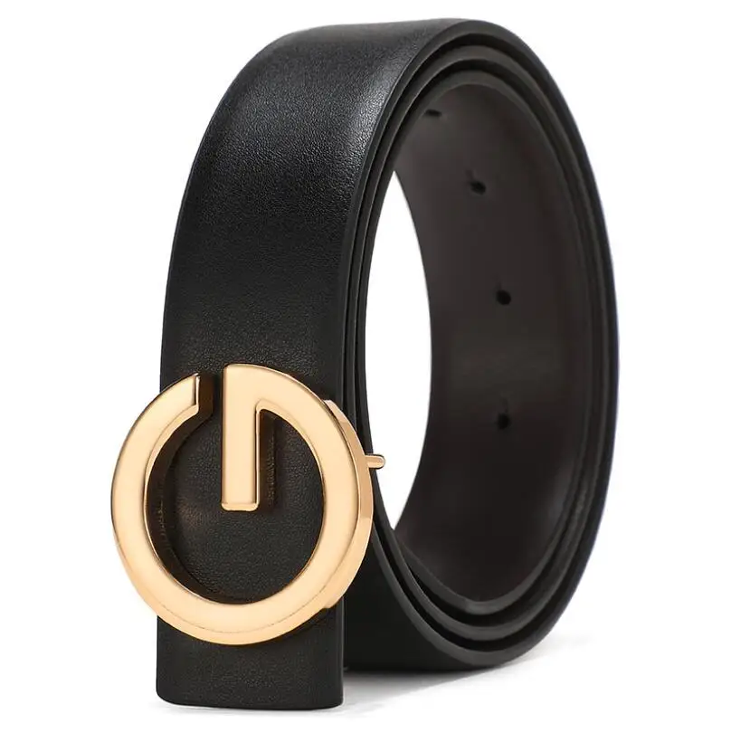 New High Quality Children Black Leather Belts for Boys Girls Kids Casual Waist Strap Belt Waistband for Jeans Pants Trousers