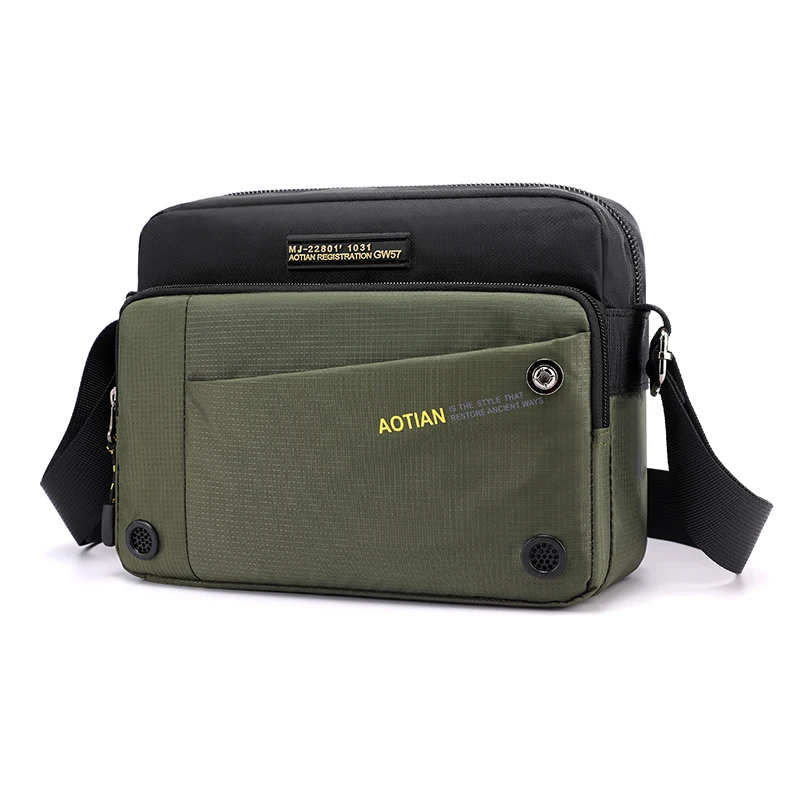 AOTIAN Small man Shoulder Bag Men's Messenger Bag High Quality male Handbag Waterproof Light Nylon Business Travel Crossbody Bag