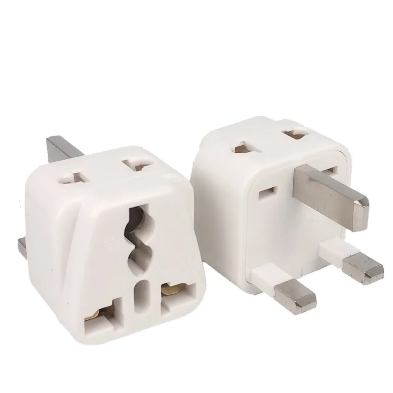 Bolantedz 1Pc Universal EU US AU to UK 3 Pin AC Power Socket Plug Travel Wall Charger Outlet Adapter Converter Connector UK Plug