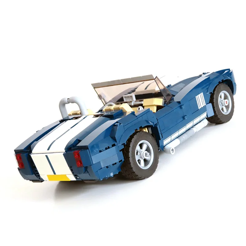 Technical Creative 10265 Modified Cobra Roadster Sports Car DIY Building Blocks Assemble Bricks Vehicle Model Kids Toys Gifts