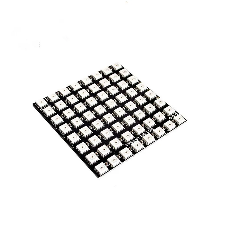 64-bit ws2812 5050 rgb led placa de desenvolvimento com built-in driver de cor cheia