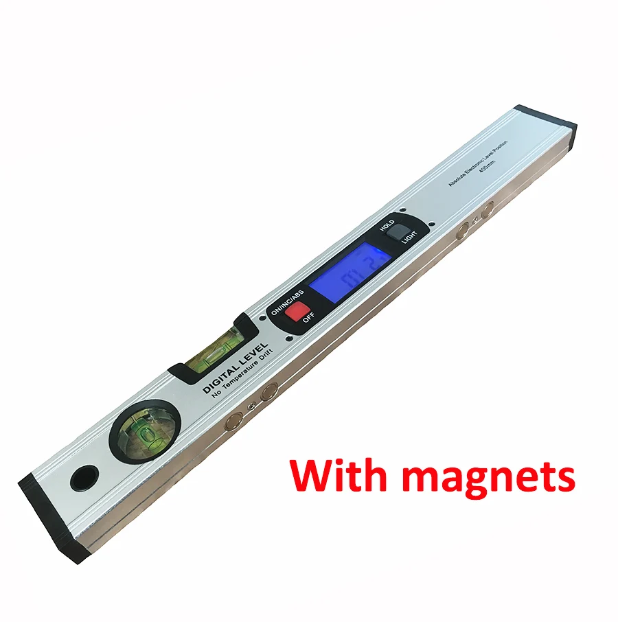 Digital Protractor Angle Finder electronic Level 360 degree  Inclinometer with Magnets  Level angle slope tester  Ruler 400mm