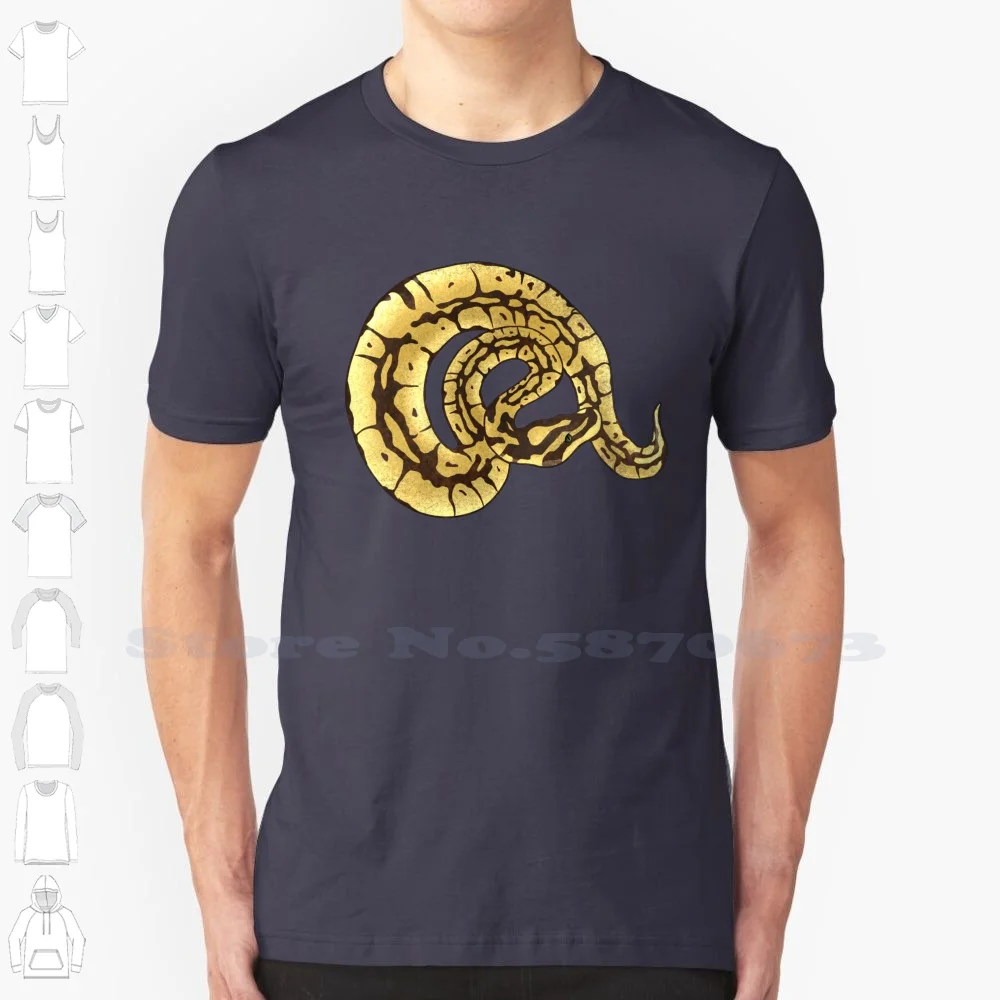 Ball Python 100% Cotton T-Shirt Snake Nope Rope Danger Noodle Ramen Python Reptile Fire Spider