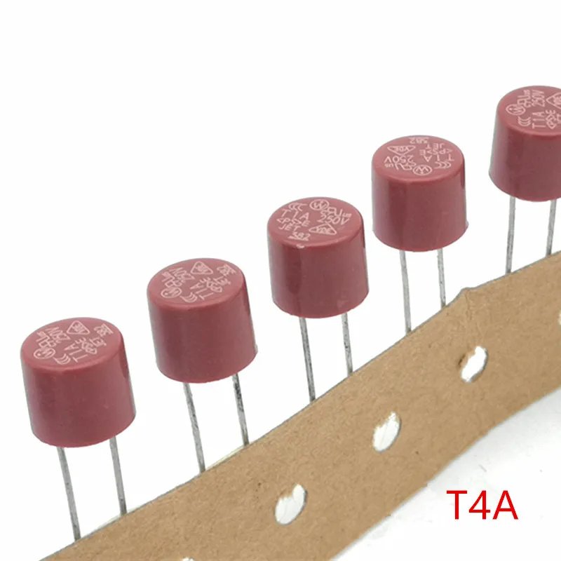 

(20 pcs/lot) T4A 250V TR5 Slow Blow Subminiature Fuse, UL VDE RoHS Approved, T4A, 4Amp.