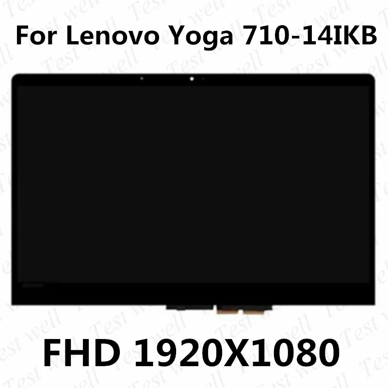 14 inch LCD LED Touch Screen Assembly with frame For Lenovo Yoga 710-14 Yoga 710 14 Yoga 710-14IKB P/N ST50K85362