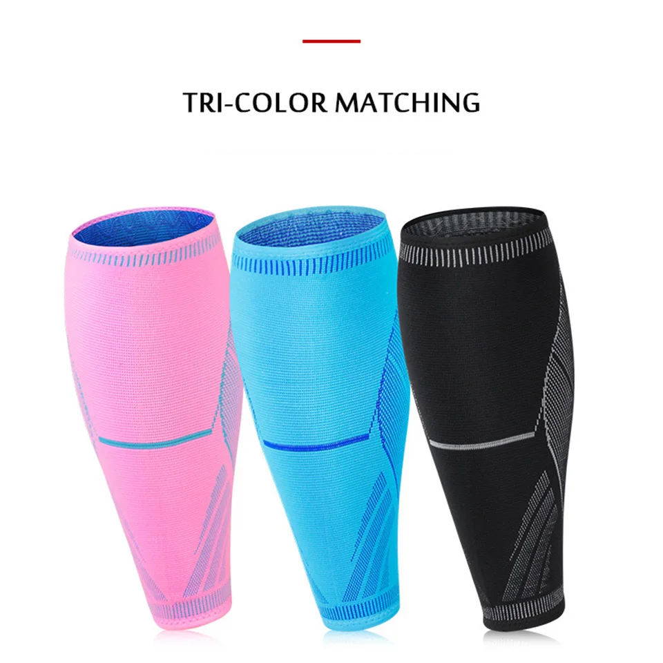 1PC Compression Calf Sleeve Basketball Volleyball Men Support Calf Elastic Cycling Leg Warmers Running Football Sport Leg Sleeve