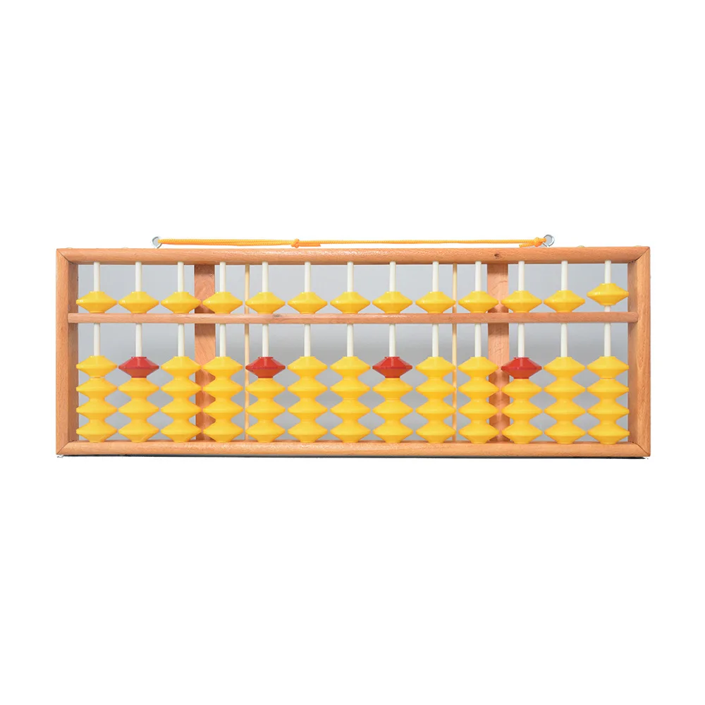 Chinese 58cm 13 Column Wood Hanger Big Size NON-SLIP Abacus Tool In Mathematics Education for Teachers