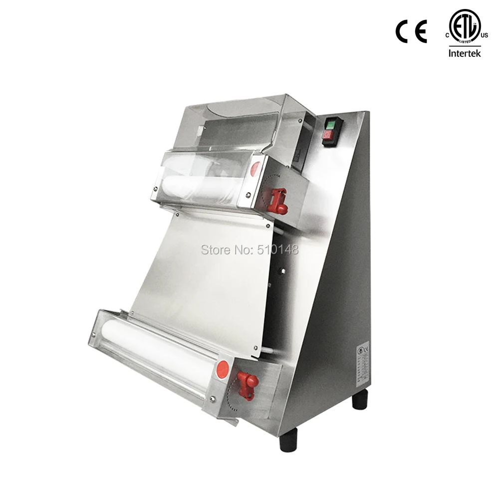 Electric Dough Roller 18 Inch 2 Rolls Commercial Sheeter Press Machine Stainless Steel Kneader