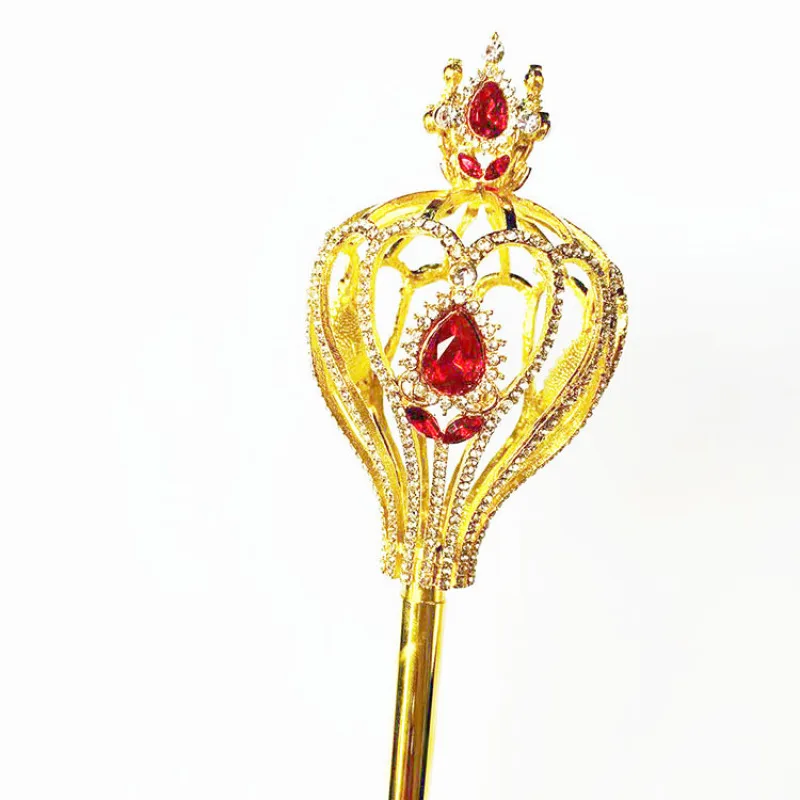 Holiday Party Gold Plated Rhinestone Scepter Beauty Pageant Wand