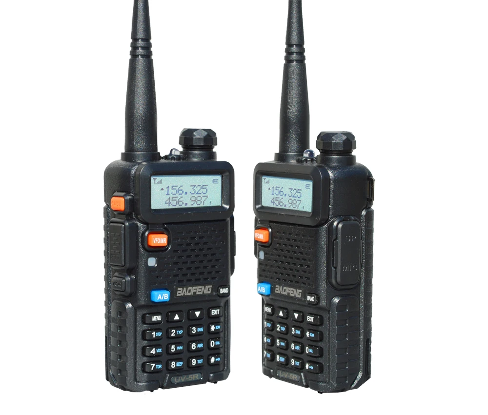 Baofeng UV-5R Walkie Talkie Profissional, Estação de Rádio CB, UV5R Transceiver, 5W, VHF, UHF, Portátil, UV 5R Caça Rádio Amador