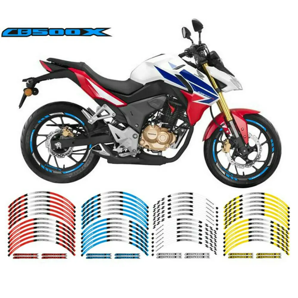 

17" Rim Stripes Wheel Decals Tape Stickers Reflective For HONDA CB500X 2012-2022