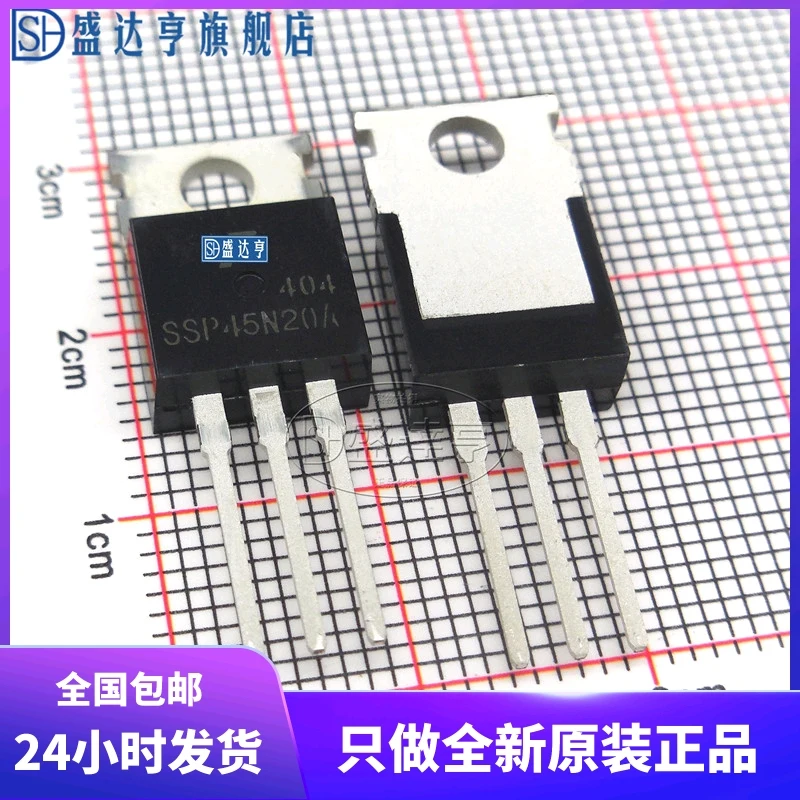 10Pcs/Lot SSP45N20A 45A 200V TO220 DIP MOSFET Transistor   NEW Original In Stock