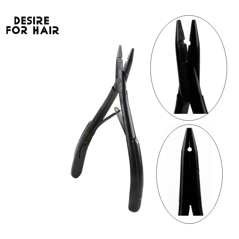 

Плоскогубцы Desire For Hair Black, профессиональные плоскогубцы для наращивания волос, инструменты для наращивания волос