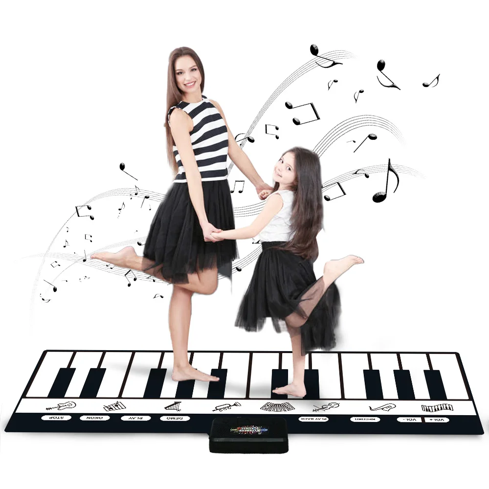 180x72cm 24 Keys Multifunction Musical Piano Mat Keyboard Baby Play Mat Rug Montessori Toys Educational Toys for Kids Gifts